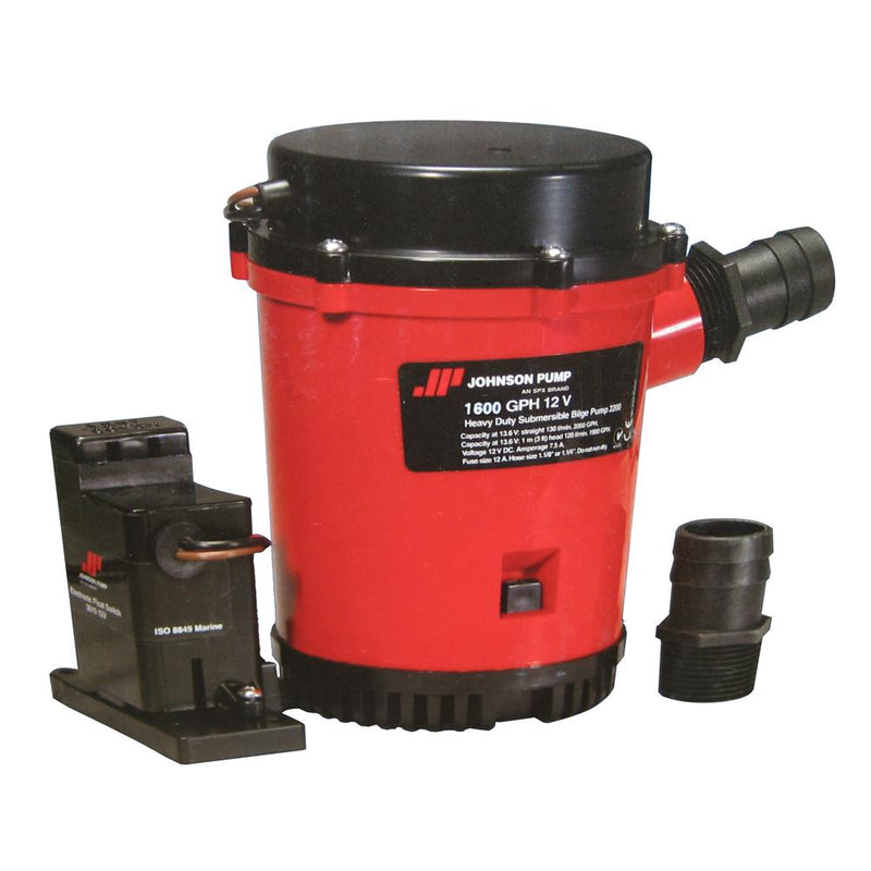 Johnson Pump 1600GPH Auto Bilge Pump w-Mag Switch - 12V [01604-00]-Bilge Pumps-JadeMoghul Inc.