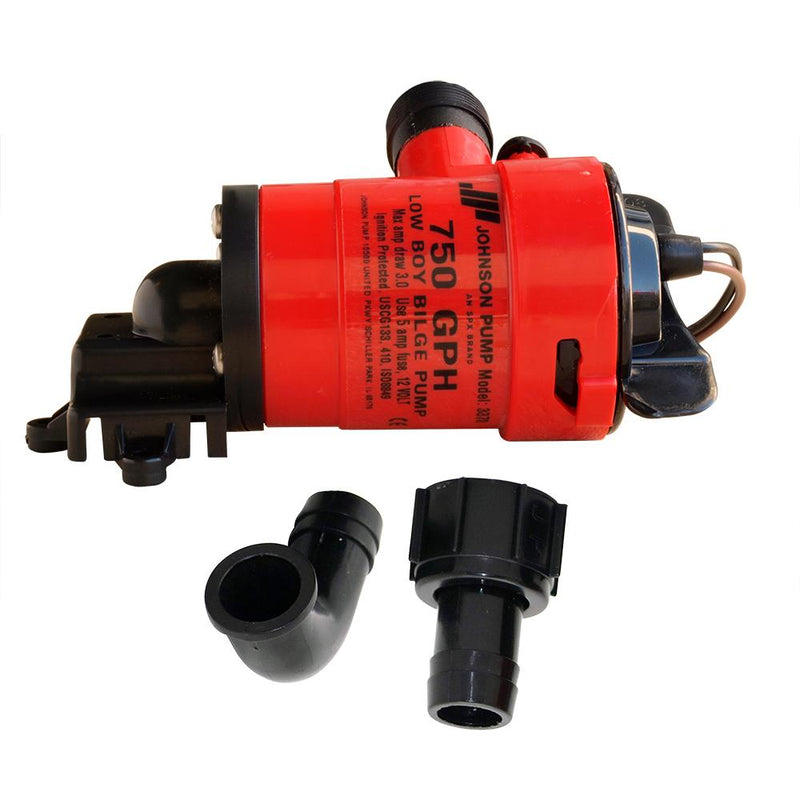 Johnson Pump Low Boy Bilge Pump - 750 GPH - 12V [33703]-Bilge Pumps-JadeMoghul Inc.