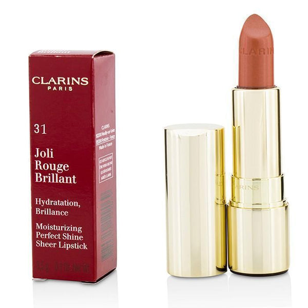 Joli Rouge Brillant (Moisturizing Perfect Shine Sheer Lipstick) - # 31 Tender Nude - 3.5g-0.1oz-Make Up-JadeMoghul Inc.