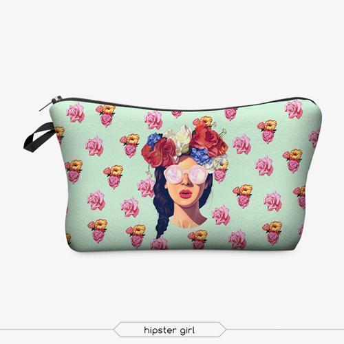 Jom Tokoy 3D Printing Makeup Bags With Multicolor Pattern Cute Cosmetics Pouchs For Travel Ladies Pouch Women Cosmetic Bag-hzb715-JadeMoghul Inc.