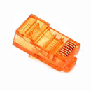 JONSNOW 20/50/100PCS RJ45 Ethernet Cables Module Plug Network Connector RJ-45 Crystal Heads Cat5 Color Cat5e Gold Plated Cable JadeMoghul Inc. 