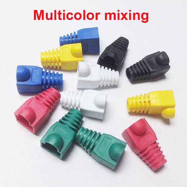 JONSNOW RJ-45 CAT6 CAT5e Adapter Cap Ethernet Network Cable Connector Plugs RJ45 Caps Cat 5 CAT6 protective sleeve multicolour JadeMoghul Inc. 