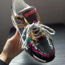 Jookrrix 2018 Autumn Girl New Fashion Brand Shoes Women Glitter Sneakers Cross-tied Sequins Lady Platform Shoes Bling Breathable-Silver-5-JadeMoghul Inc.