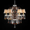 Juliet Traditional Style Ceiling Lamp, Golden Brown-Pendant Lighting-Golden Brown-Crystal Polyresin-JadeMoghul Inc.