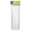 Jumbo Chenille Stems White 100 Pcs-Arts & Crafts-JadeMoghul Inc.