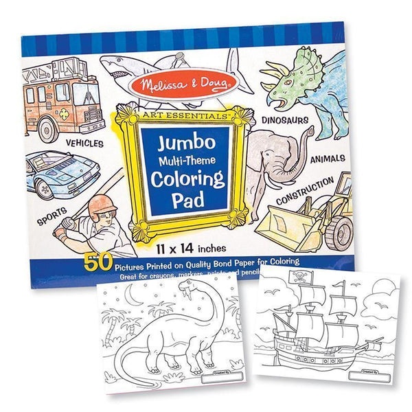 JUMBO COLORING PAD BLUE 11 X 14-Toys & Games-JadeMoghul Inc.