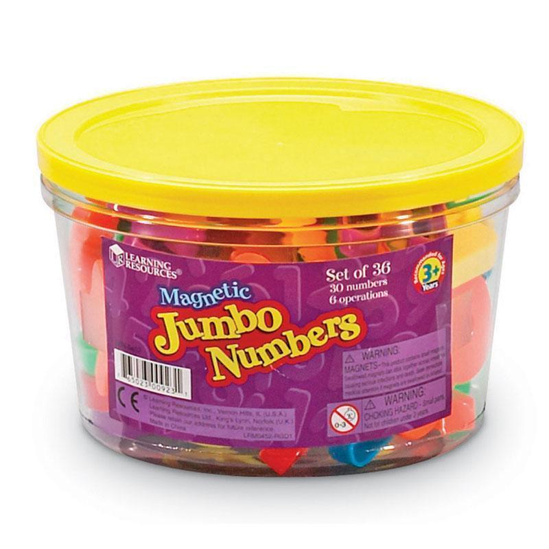 JUMBO MAGNETIC NUMBERS 36/PK-Learning Materials-JadeMoghul Inc.