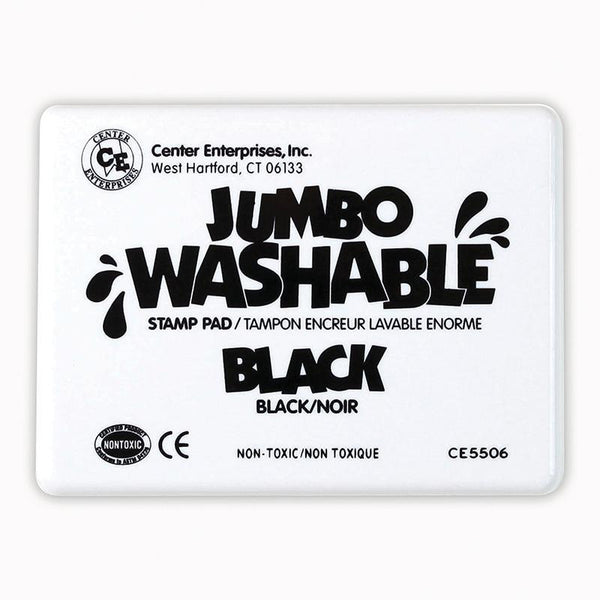 JUMBO STAMP PAD BLACK WASHABLE-Supplies-JadeMoghul Inc.