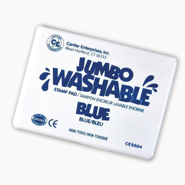 JUMBO STAMP PAD BLUE WASHABLE-Supplies-JadeMoghul Inc.