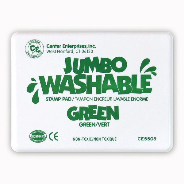 JUMBO STAMP PAD GREEN WASHABLE-Supplies-JadeMoghul Inc.