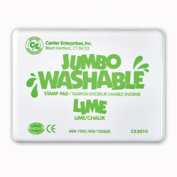 JUMBO STAMP PAD LIME GREEN WASHABLE-Supplies-JadeMoghul Inc.