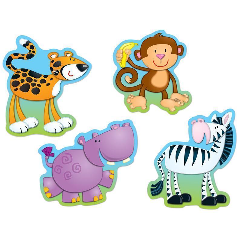 JUNGLE ANIMALS ACCENTS-Learning Materials-JadeMoghul Inc.