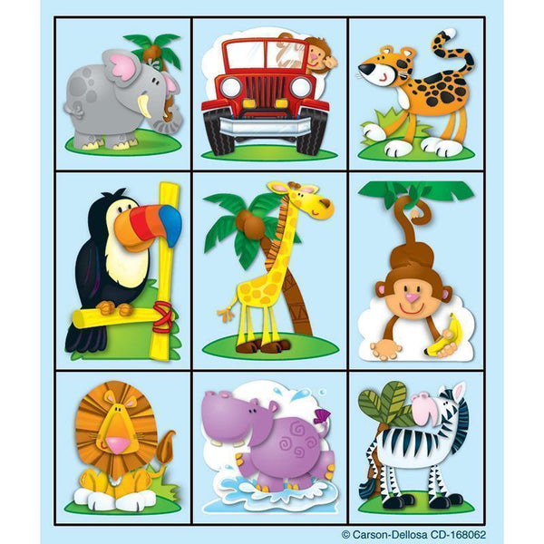 JUNGLE STICKERS-Learning Materials-JadeMoghul Inc.