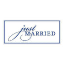 Just Married License Plate Berry (Pack of 1)-Wedding Signs-Sandy Grey-JadeMoghul Inc.