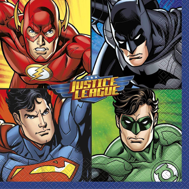 Justice League Luncheon Napkins [16 per Pack]-Toys-JadeMoghul Inc.