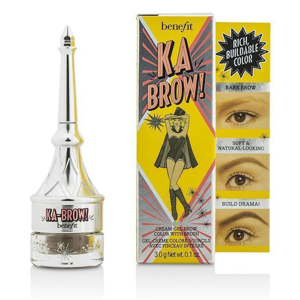 Ka Brow Cream Gel Brow Color With Brush - # 3 (Medium) - 3g-0.1oz-Make Up-JadeMoghul Inc.