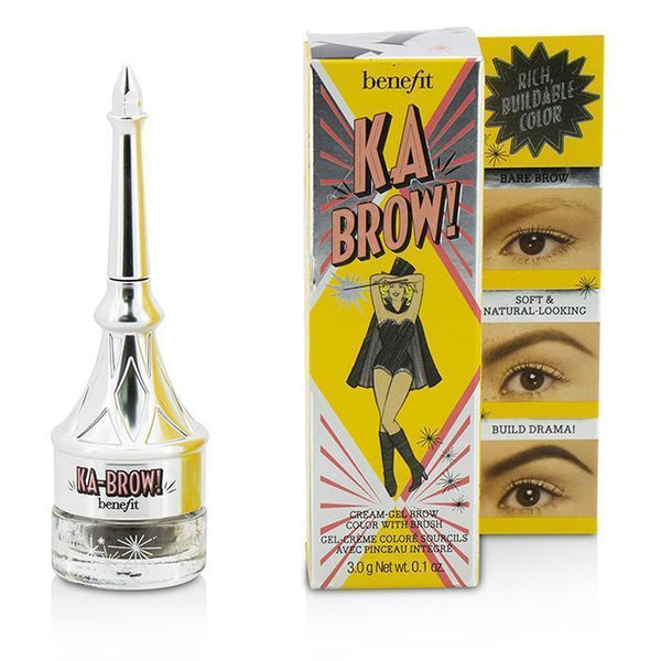 Ka Brow Cream Gel Brow Color With Brush - # 4 (Medium) - 3g-0.1oz-Make Up-JadeMoghul Inc.