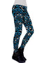 Kaleidoscope Lucy Printed Performance Leggings - Women-Kaleidoscope-XS-Black/Blue/White-JadeMoghul Inc.