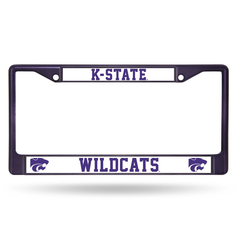 Lexus License Plate Frame Kansas State Purple Colored Chrome Frame
