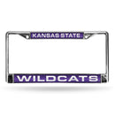 Mercedes Benz License Plate Frame Kansas State Purple Laser Chrome Frame