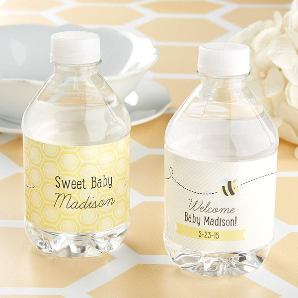 Kate's "Sweet as can Bee" Personalized Water Bottle Labels(24 Pcs)-Water Bottle Labels-JadeMoghul Inc.