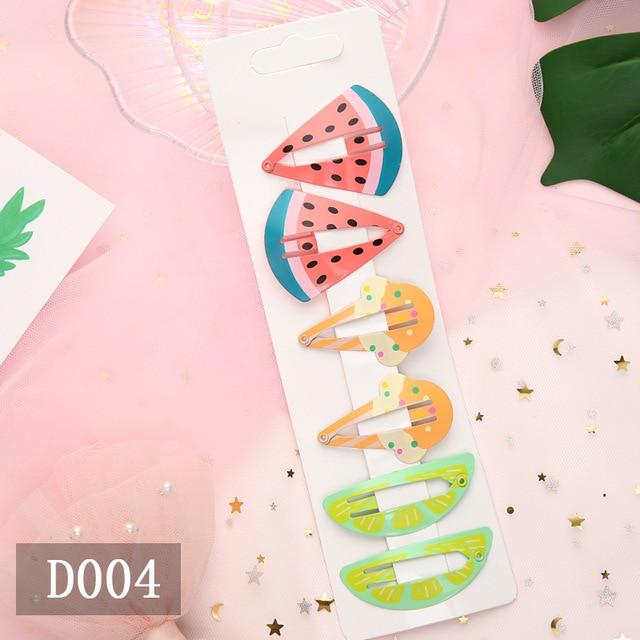 Kawaii Cartoon Fruit BB Clip Baby Children Hair Clips Bobby Pin Barrettes Accessories For Girls Kids Hairpins Hairgrip Headdress AExp