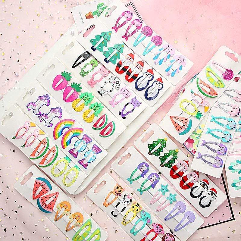 Kawaii Cartoon Fruit BB Clip Baby Children Hair Clips Bobby Pin Barrettes Accessories For Girls Kids Hairpins Hairgrip Headdress AExp