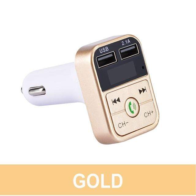 KDsafe Bluetooth Wireless Car kit Handfree LCD FM Transmitter Dual USB Car Charger 2.1A MP3 Music TF Card U disk AUX Player AExp