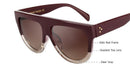 KEHU Woman Flat Top Oversized Sun Glasses Cat Eye Sunglasses Brand Designer oculos De Sol K9250-14-JadeMoghul Inc.