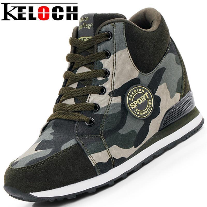 Keloch Female Casual Shoes 2018 Autumn Winter New Brand Fashion High-Top Camouflage Women Shoes Comfort Heighten Shoes-junlvse-4.5-JadeMoghul Inc.