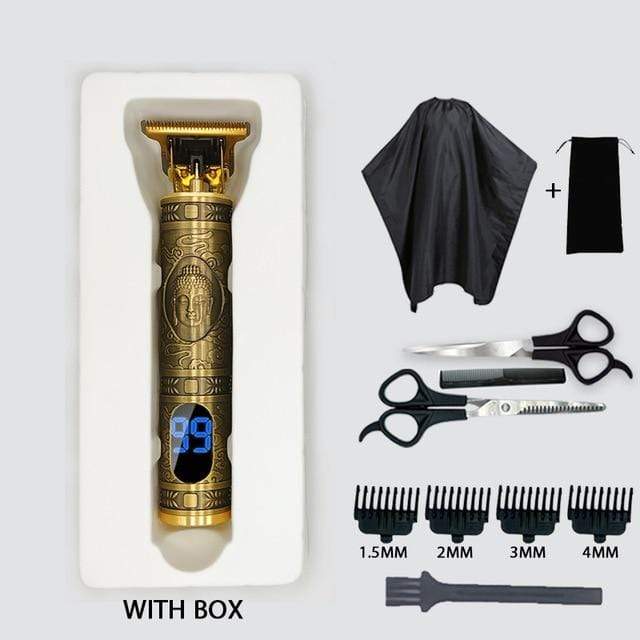 Kemei Professional Hair Clipper Beard Trimmer men's hair trimmer LCD digital display cordless haircut electric razor shaver 5 AExp