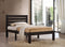 Kenney Elegant Queen Bed, Espresso-Platform Beds-Espresso-Poplar Wood-JadeMoghul Inc.