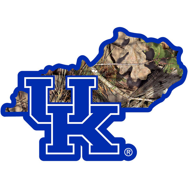 Kentucky Wildcats State Decal w/Mossy Oak Camo-Automotive Accessories-JadeMoghul Inc.