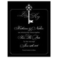 Key Monogram Save The Date Card Berry (Pack of 1)-Weddingstar-Vintage Gold-JadeMoghul Inc.