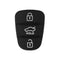KEYYOU 3 Button Remote Key Fob Case Rubber Pad For Hyundai I10 I20 I30 IX35 for Kia K2 K5 Rio Sportage Flip Key JadeMoghul Inc. 