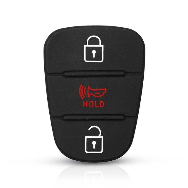 KEYYOU Rubber Button Pad For Hyundai I30 IX35 Solaris Accent Elantra Sportage Hold Kia K2 K5 RIO Verna Flip Car Remote Key Shell JadeMoghul Inc. 