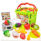 Kid Baby Classical Kitchen Toy Vegetables Fruit Cutting Plastic Pretend Set Chopping Board Pretend Food Toy Set Baby Kitchen Toy--JadeMoghul Inc.