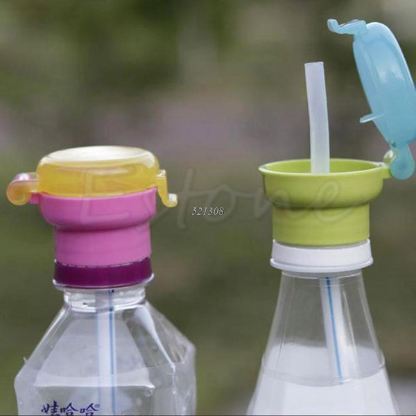 Kid Child Infant Toddler Feeding Drinking Straw Tube Bottle Cap A11509-Blue-JadeMoghul Inc.