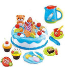 Kids 80 Pieces Birthday Cake set-55Pcs Blue 312B-JadeMoghul Inc.