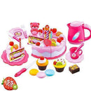 Kids 80 Pieces Birthday Cake set-55Pcs Pink 312B-JadeMoghul Inc.