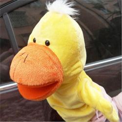 Kids Animal Hand Puppet Toys Classic Kawaii Children Hand Puppet Novelty Cute Dog Monkey Lion Muppet-Duck-JadeMoghul Inc.