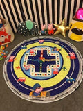 Kids Baby Play Mats Toys Storage Bag Round Carpet Rugs Large Canvas rawling Mat Carpet Portable Canvas kids Toys Sundries Pouch-Ludo-150cmx150cm-JadeMoghul Inc.