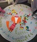 Kids Baby Play Mats Toys Storage Bag Round Carpet Rugs Large Canvas rawling Mat Carpet Portable Canvas kids Toys Sundries Pouch-one fox-150cmx150cm-JadeMoghul Inc.