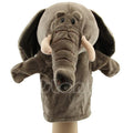 Kids Cute Plush Velour Animals Hand Puppets-Elephant-JadeMoghul Inc.