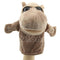 Kids Cute Plush Velour Animals Hand Puppets-Hippo-JadeMoghul Inc.