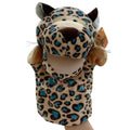 Kids Cute Plush Velour Animals Hand Puppets-Leopard-JadeMoghul Inc.