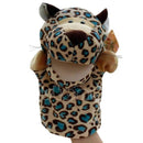 Kids Cute Plush Velour Animals Hand Puppets-Leopard-JadeMoghul Inc.