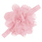 Kids Hair Accessories Girls Hair Elastic Lace Chiffon Artificial Flowers Peony Fita De Cetim Flores