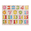 Kids Learning Wooden Puzzle With Number And Letters-Number-JadeMoghul Inc.