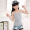 Kids Solid Candy Color 100% Cotton Children's Summer Tops Clothes Sleeveless Shirts Tanks Camisoles Vest For Children Boys Girls-Black-2T-JadeMoghul Inc.